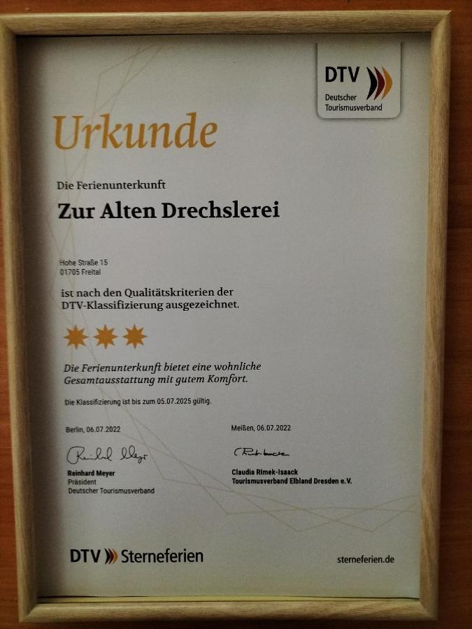 Fewo Zur Alten Drechslerei Freital Esterno foto